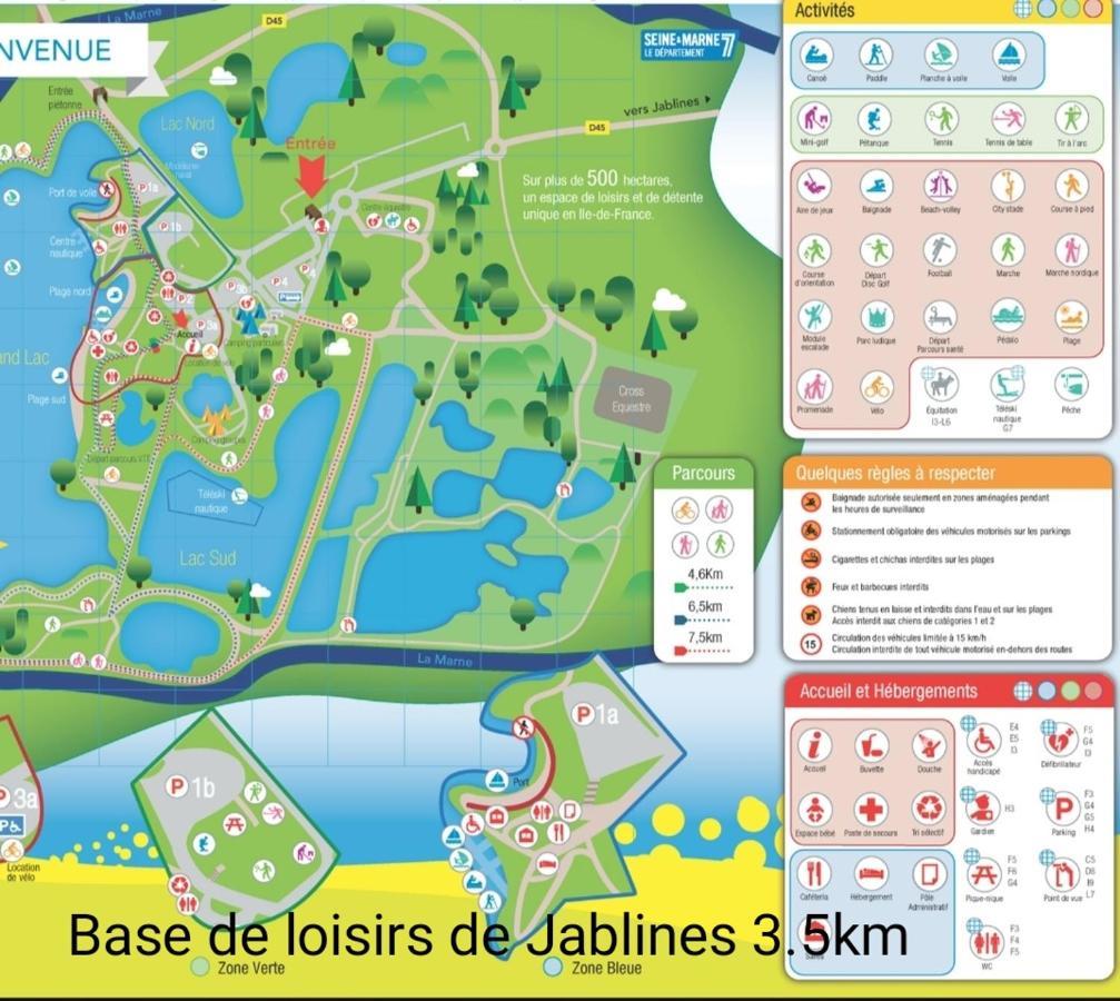 Jolie dépendance cosy et individuelle a 2 pas de Disneyland Chalifert Exterior foto